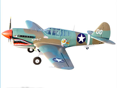 Sky Flight Hobby LX P-40 Warhawk Warbird  Camo PNP RC Airplane