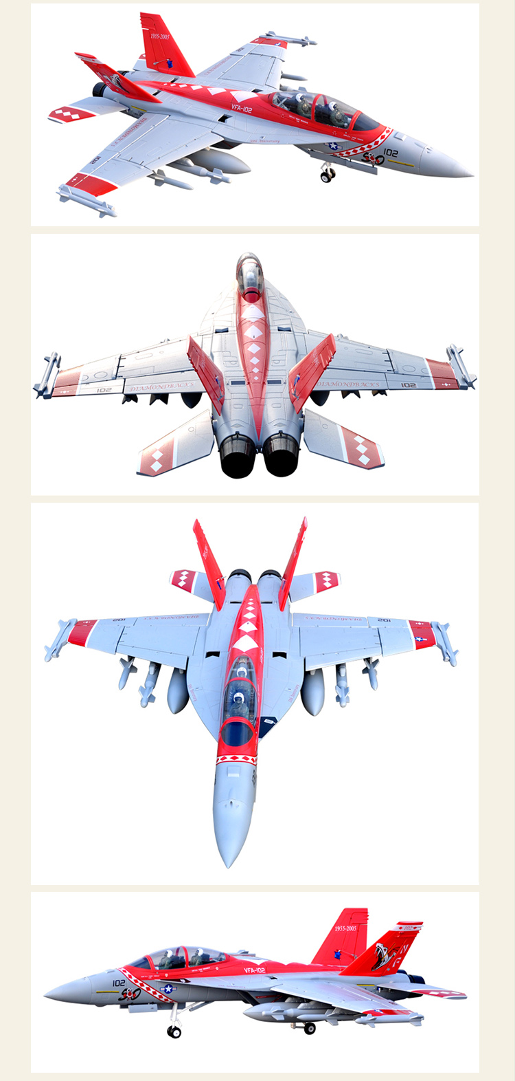 Sky Flight Hobby F-18  Jet Vector Thrust PNP RC plane