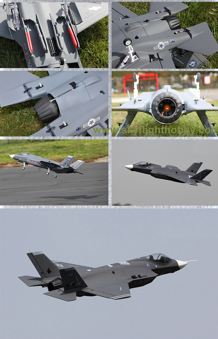 LX F-35 70mm EDF 360 Vector RC Jet With Retracts ARF RC airplane