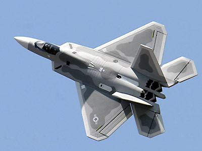 Sky Flight Hobby F-22 Raptor 70mm Jet Vector Thrust ARF RC Airplane