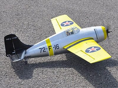 Sky Flight Hobby F4F Yellow wildcat 1200mm PNP RC Airplane