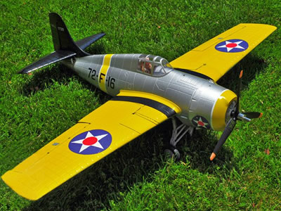 Sky Flight Hobby F4F Yellow wildcat 1200mm PNP RC Airplane