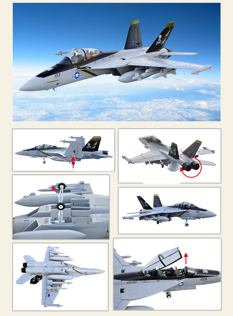 Sky Flight Hobby F-18 Vector Thrust PNP RC plane