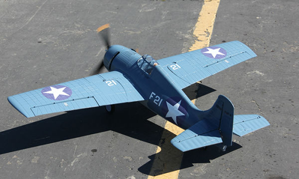 Sky Flight Hobby Blue F4F Wildcat 1200mm PNP Rc Airplane