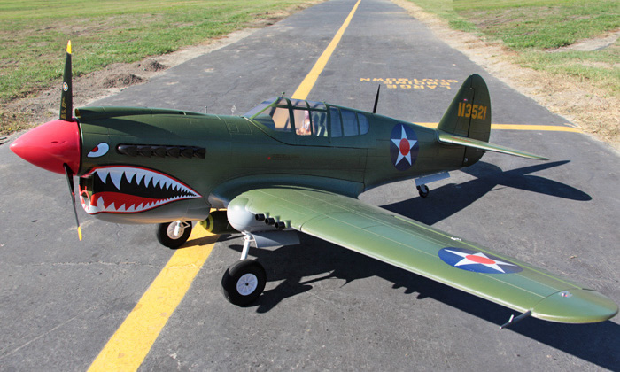  LX P-40E Warhawk 2000mm  Warbird RC Airplane PNP Green RC Airplane