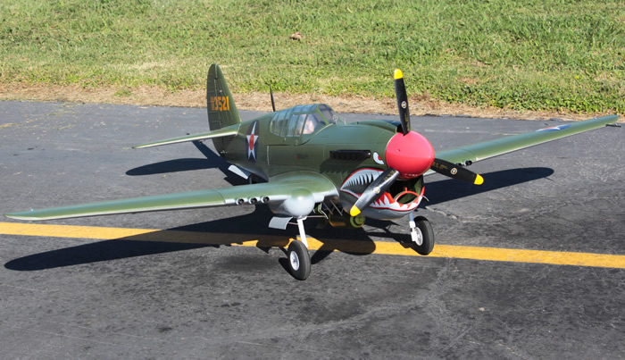  LX P-40E Warhawk 2000mm  Warbird RC Airplane PNP Green RC Airplane