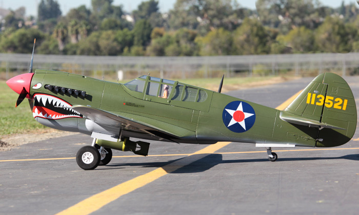  LX P-40E Warhawk 2000mm  Warbird RC Airplane PNP Green RC Airplane