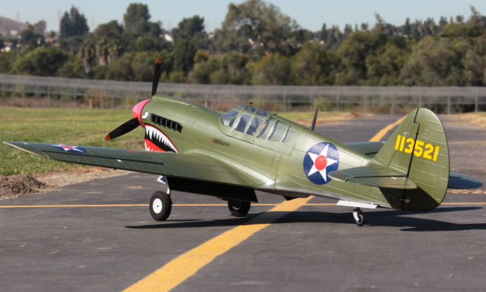  LX P-40E Warhawk 2000mm  Warbird RC Airplane PNP Green RC Airplane