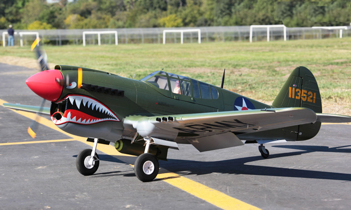  LX P-40E Warhawk 2000mm  Warbird RC Airplane PNP Green RC Airplane