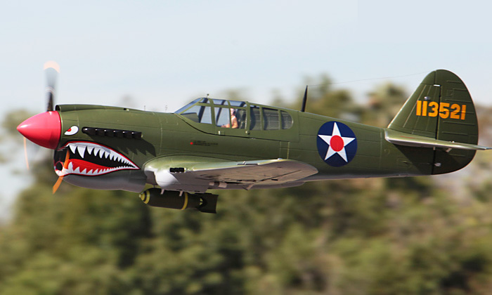  LX P-40E Warhawk 2000mm  Warbird RC Airplane PNP Green RC Airplane