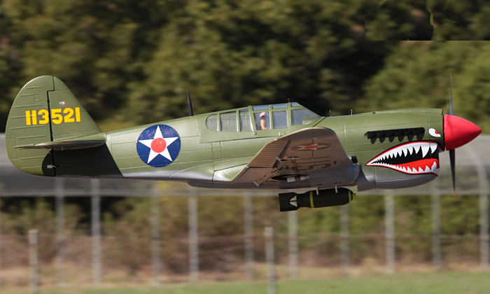  LX P-40E Warhawk 2000mm  Warbird RC Airplane PNP Green RC Airplane