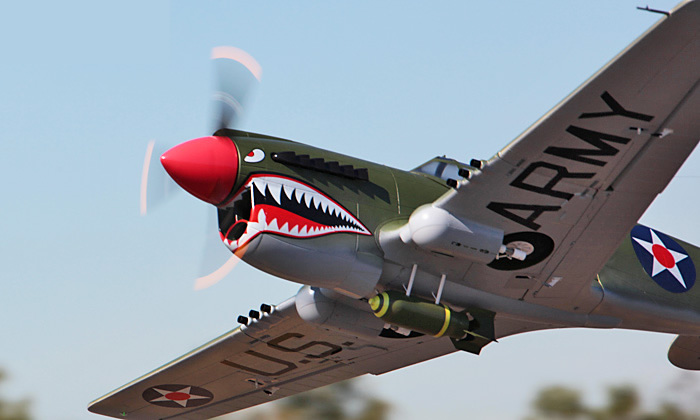  LX P-40E Warhawk 2000mm  Warbird RC Airplane PNP Green RC Airplane