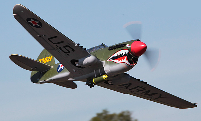  LX P-40E Warhawk 2000mm  Warbird RC Airplane PNP Green RC Airplane
