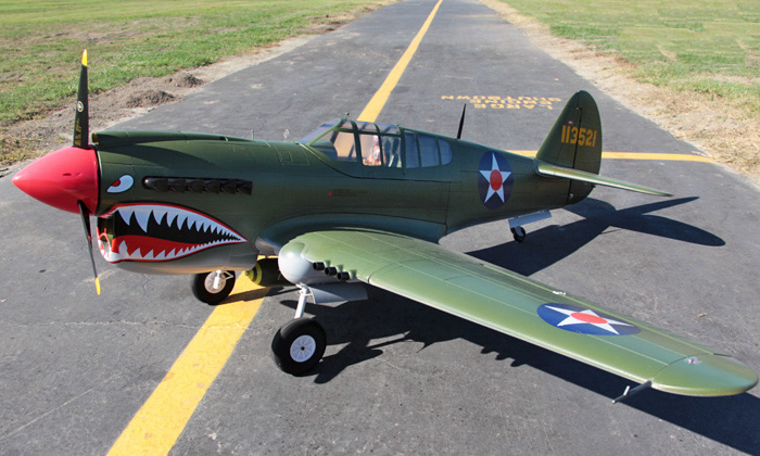  LX P-40E Warhawk 2000mm  Warbird RC Airplane PNP Green RC Airplane