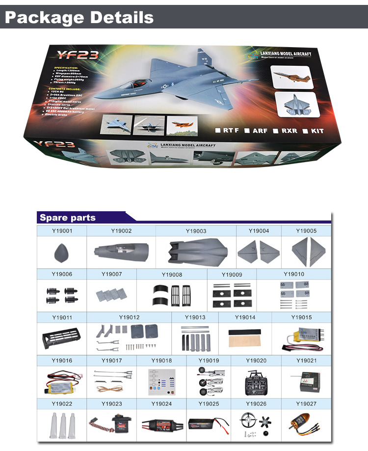 Sky Flight Hobby LX LF-23 Twin 70mm EDF RC Jet PNP RC Airplane